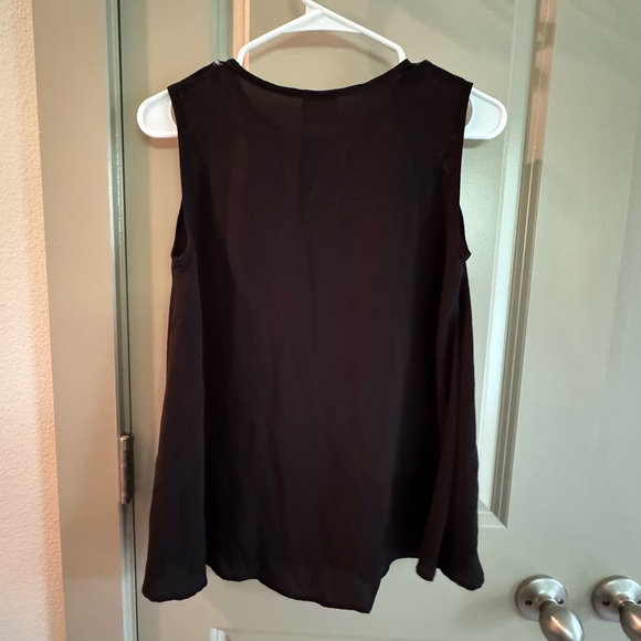 HIP black floral lace front summer tank top - Picture 3 of 3